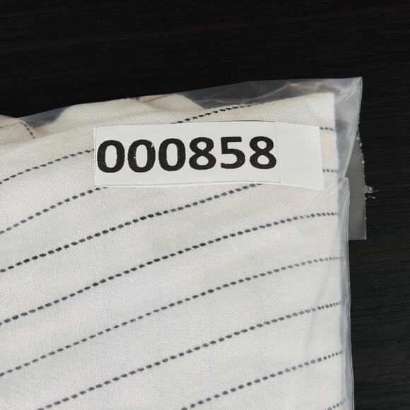 John Mark Top Womens Large Stripe Pinstripe Button Up Tunic Blouse Shirt Classic - Picture 10 of 10